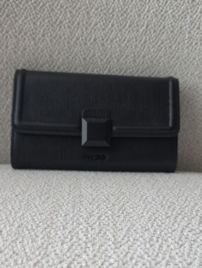 Aldo Black Textured Clutch